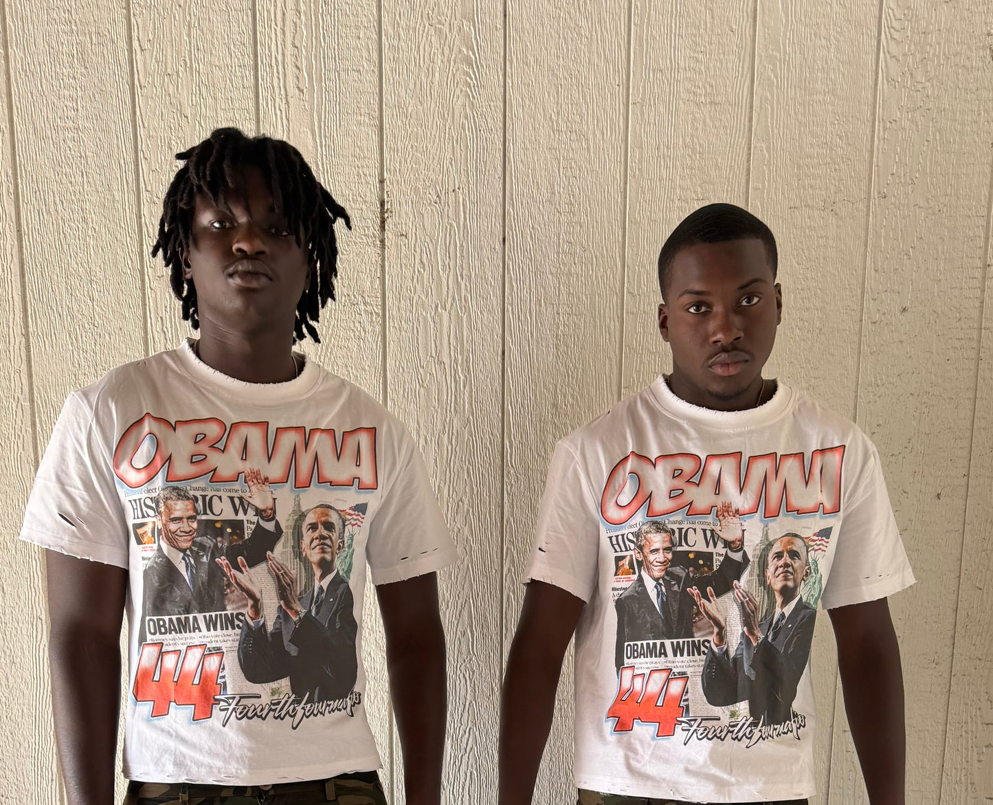 Obama distress tee