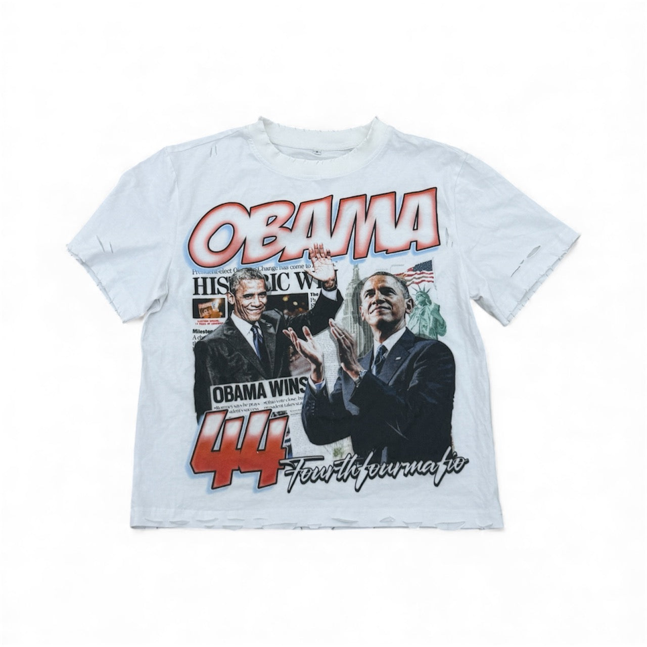 Obama distress tee